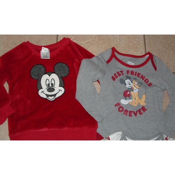 NEW NWT Boys Sz 24 Months MICKEY MOUSE Sweatpants & Shirts 4 Pc Set DISNEY BABY - Picture 2 of 7